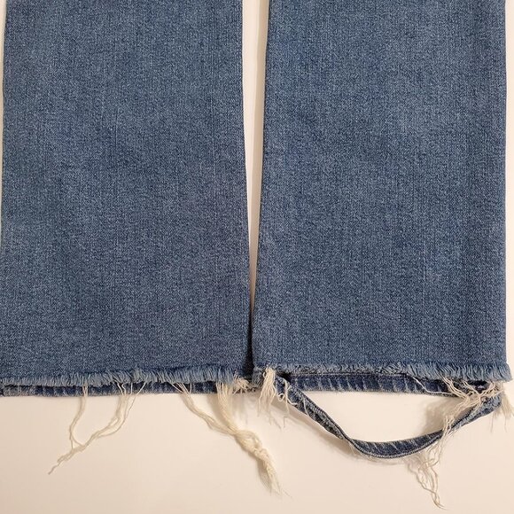 MOTHER Womens High Waisted Rascal Ankle Jeans 31 Love Gun Distressed Fra… - Picture 14 of 16